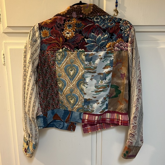 VINTAGE 1970’s Patchwork Jacket Alfie California - Picture 5 of 5